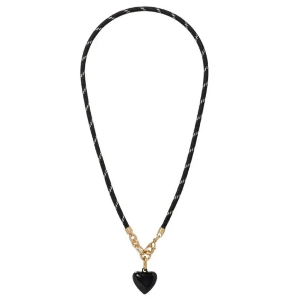 BEST Roxanne Assoulin The Happy Cord Charm Necklace Black/Black - Picture 3 of 5